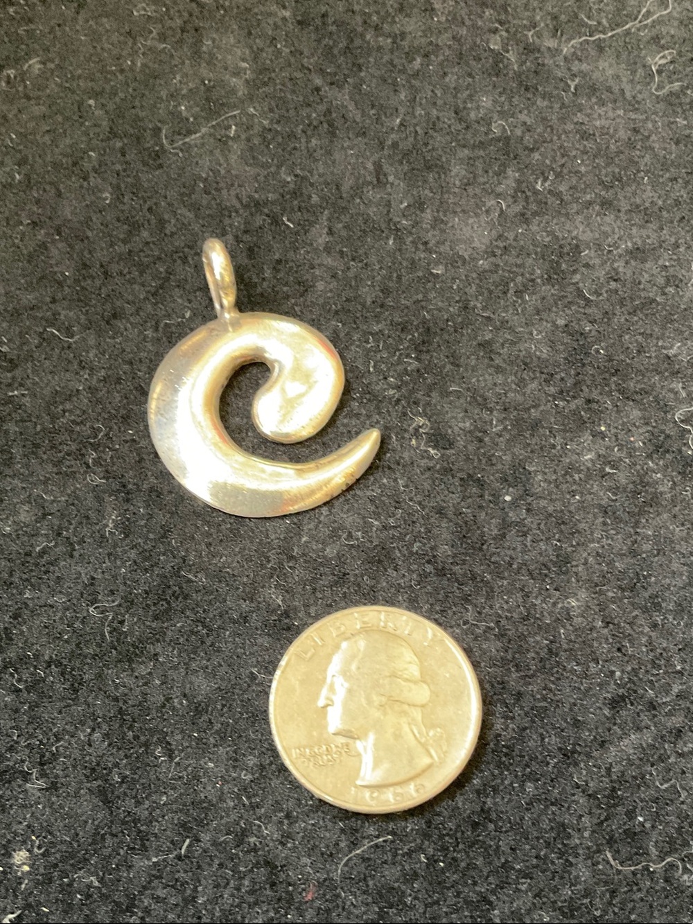 Sterling Silver Swirl Pendant Charm